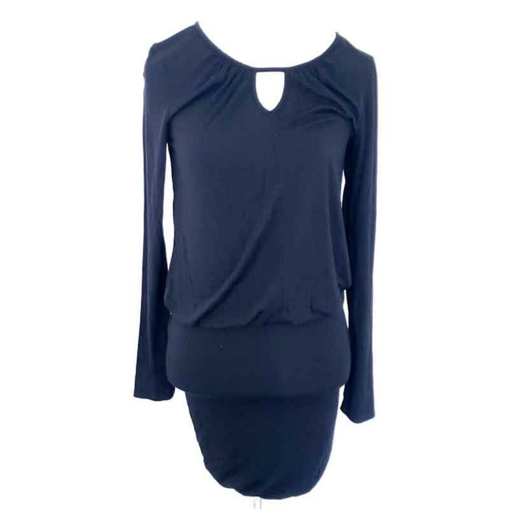 BAR III Black Dress XS Xsmall Long Sleeve Jersey Casual Comfy Mini Dress